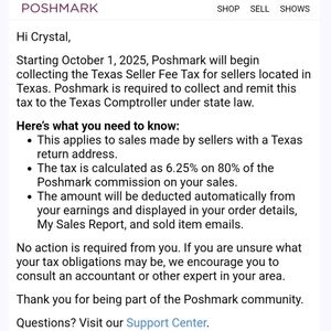 Texas Seller Tax Notice Information